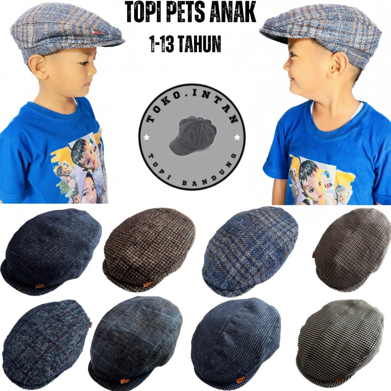 Topi Pets Anak / Topi Newsboy Anak / Topi Pelukis Anak