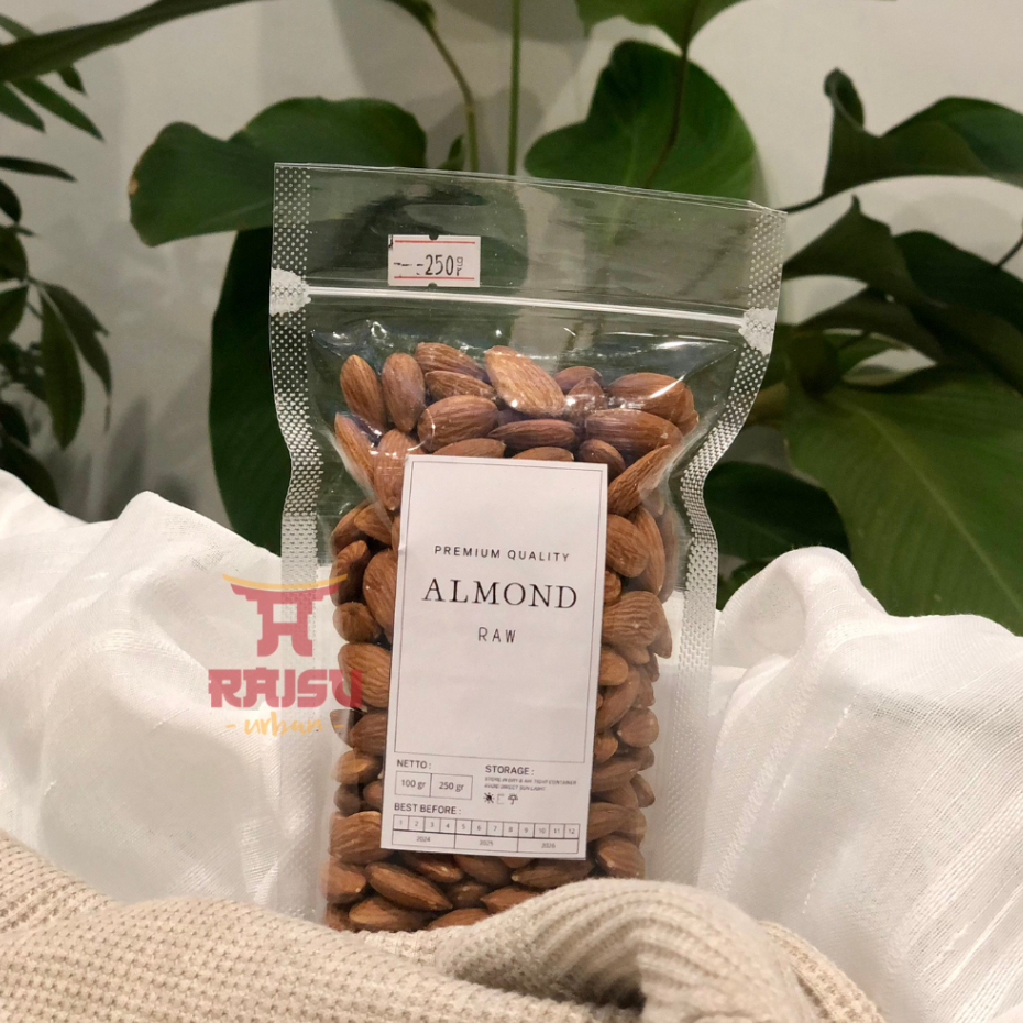 

KACANG ALMOND WHOLE RAW , KACANG ALMOND UTUH MENTAH RAISU URBAN