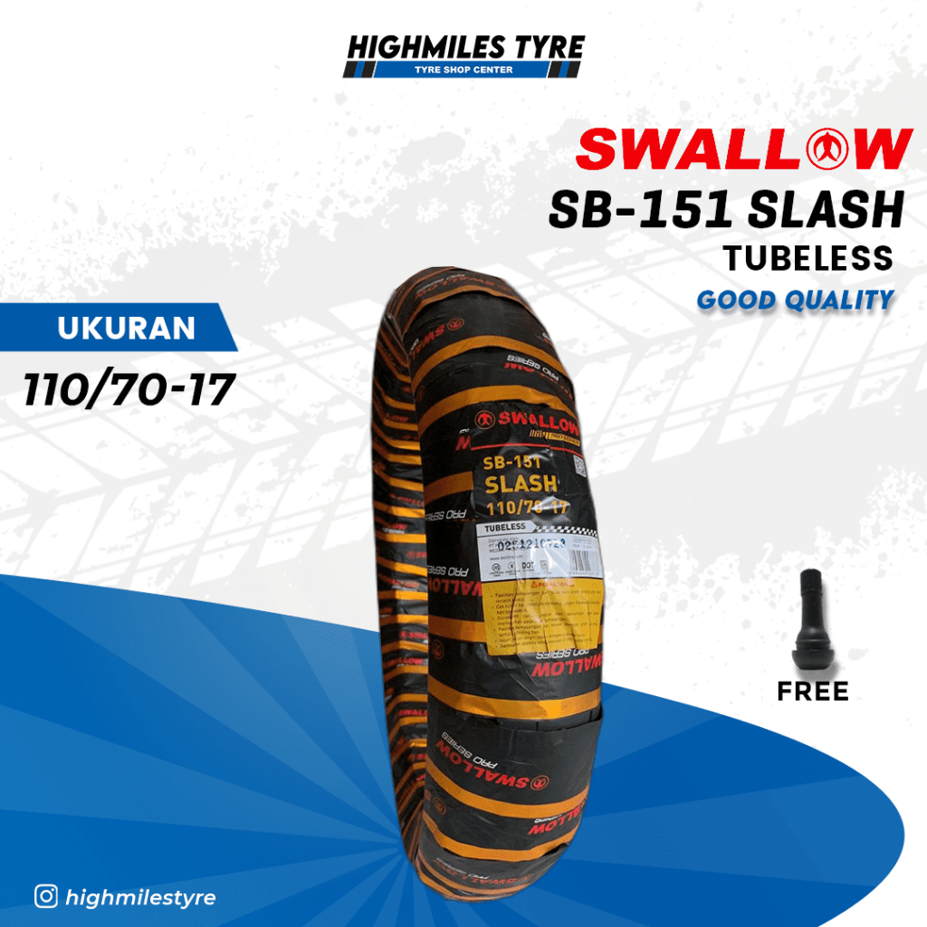 Ban Motor Swallow SLASH SB-151 110/70-17 Tubeless