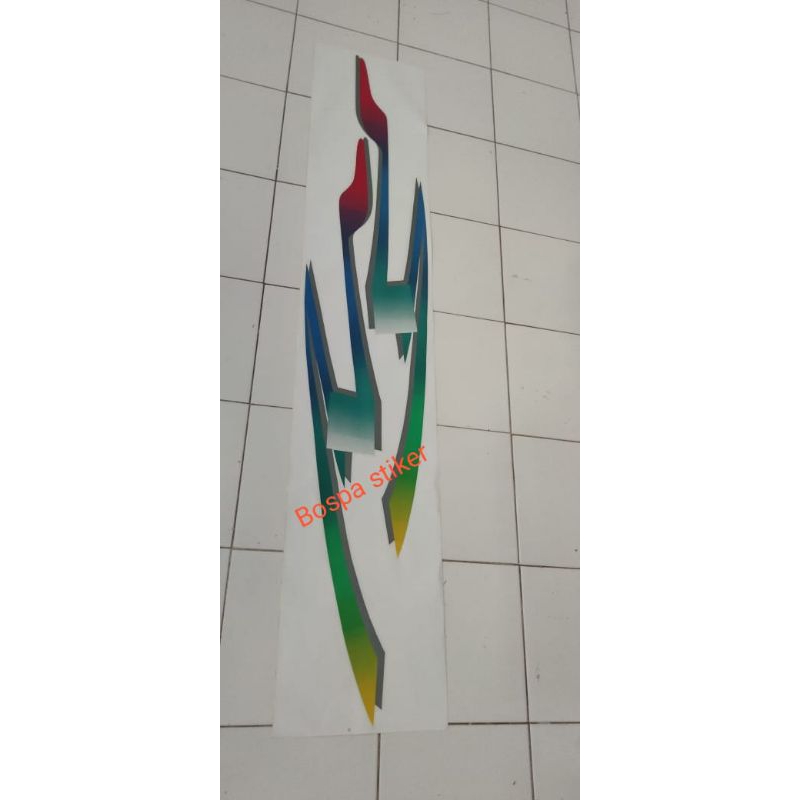 striping body mobil minibus Carry 1.0