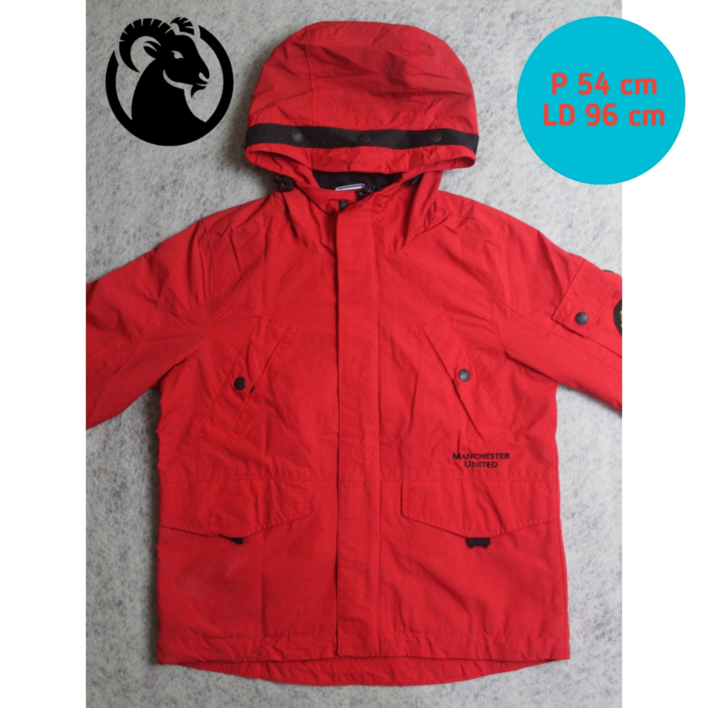 Jaket Manchester united ecwcs jaket bola anak