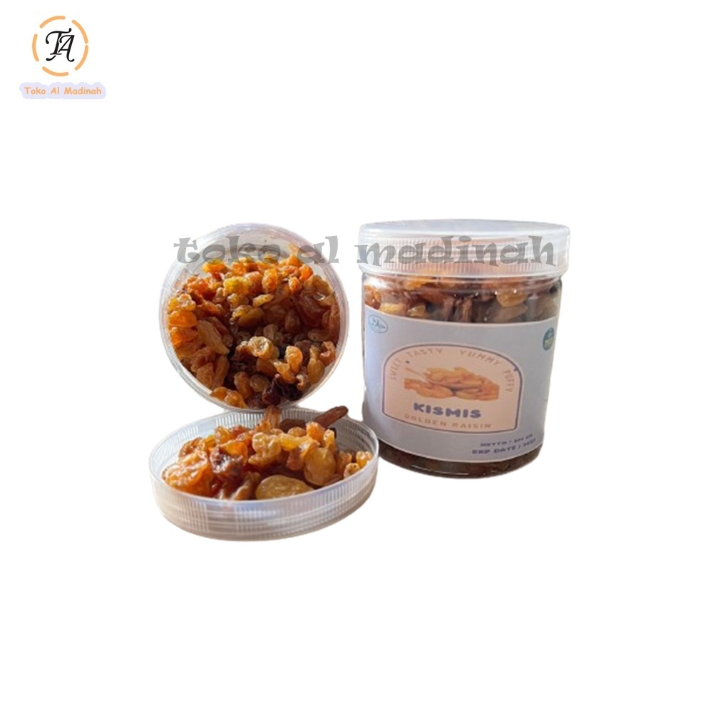 

KISMIS GOLDEN RAISINS Kemasan Toples / KISMIS SEDANG (ASAM MANIS)