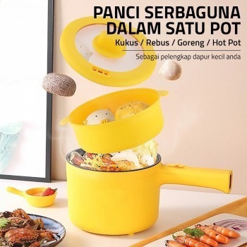 SHENAR PANCI LISTRIK 3 IN 1 FRY PAN ELECTRIC COOKER ANTI LENGKET UKURAN 1.5 L / ALAT MASAK KUKUS GOR