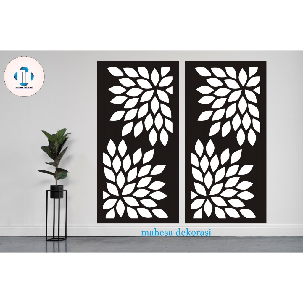 ORNAMEN DINDING PVC 3D / KRAWANGAN PVC 100CM X 50CM custome 15mm