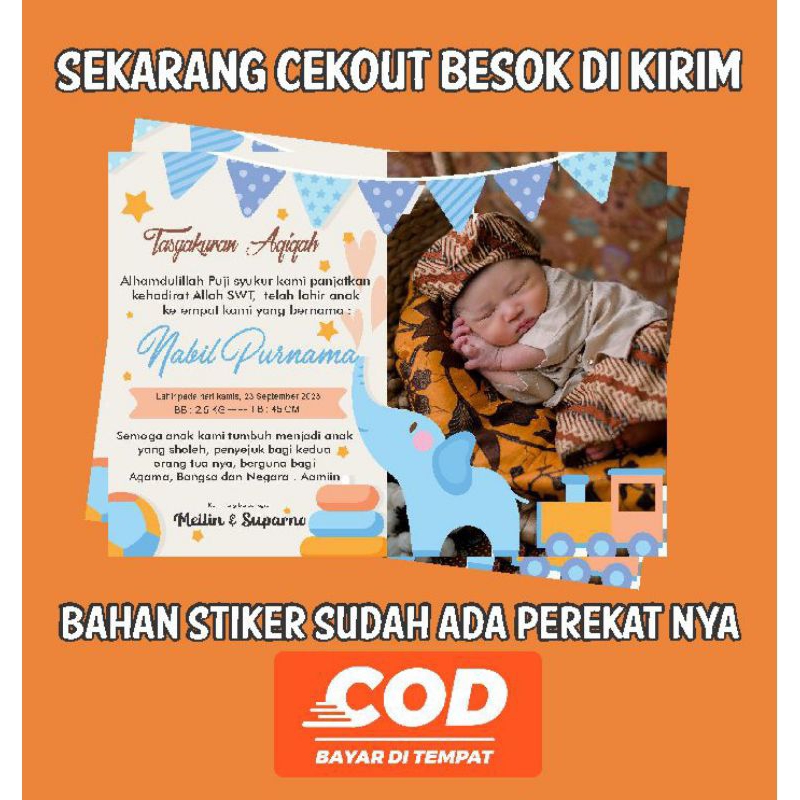 

LEBEL TASYAKURAN AQIQAH/LABEL NASI BOX AQIQAH/STICKER LABEL AQIQAH