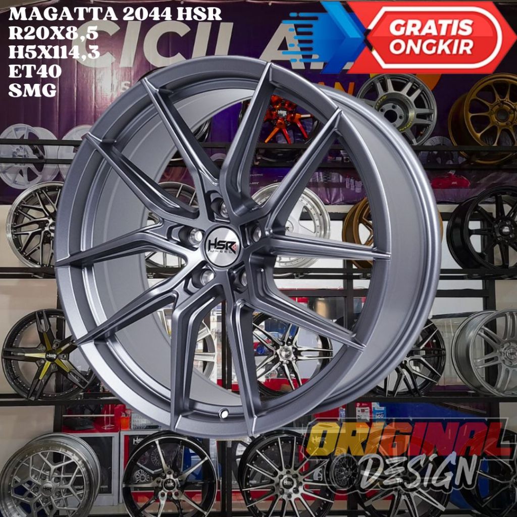 Velg Mobil CAPTIVA , HARIER , CRV , ALMAZ , HSR MAGATTA RING 20 R20 GREY