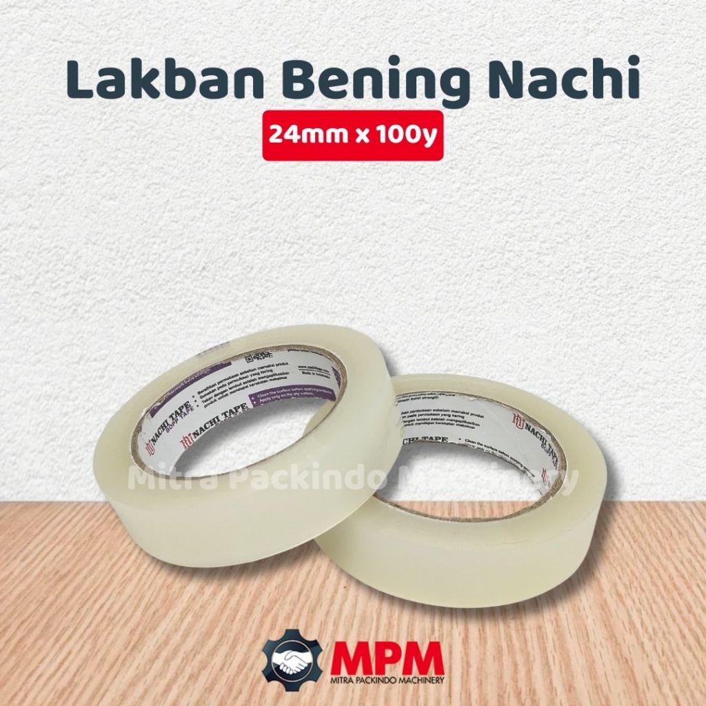 

Isolasi Lakban Bening Coklat Nachi Tape Original 24mm x 100yard / MPI 72yard / 888 12mm 24mm 72yard