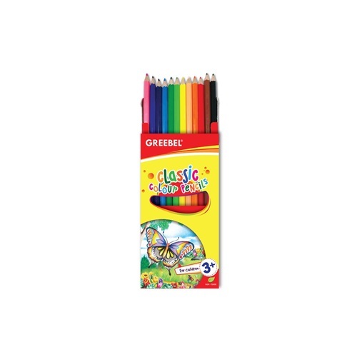 

Gramedia - Greebel 7012 Classic Colour Pencil (Pensil Warna) 12 Warna