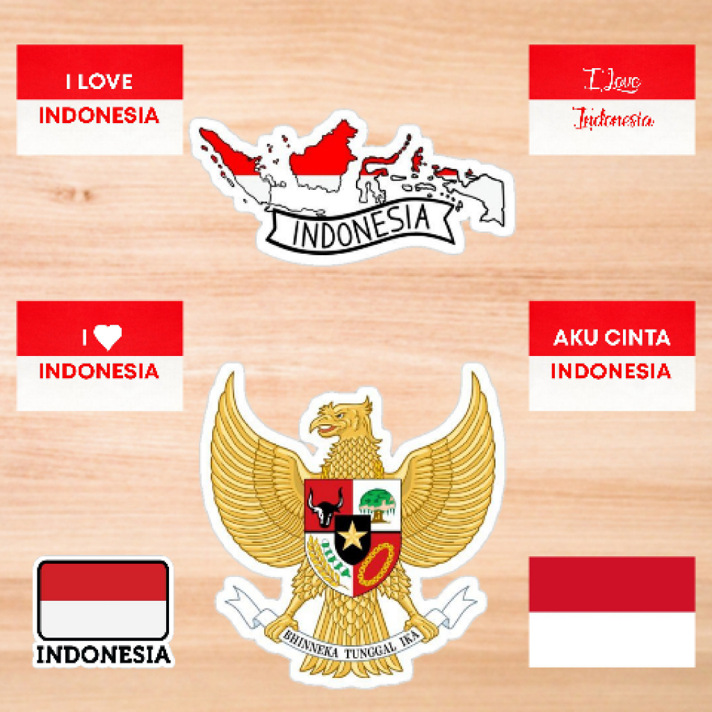

(30 pcs) Stiker Pipi Bendera Indonesia | Sticker cutting Laptop Hp bola Journal Buku Pack Estetik Jurnal Jurnaling Aesthetic Kawaii