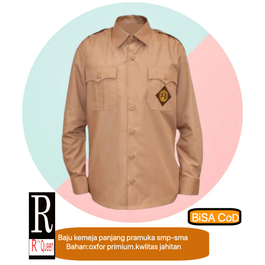 baju panjang pramuka SMP-SMA