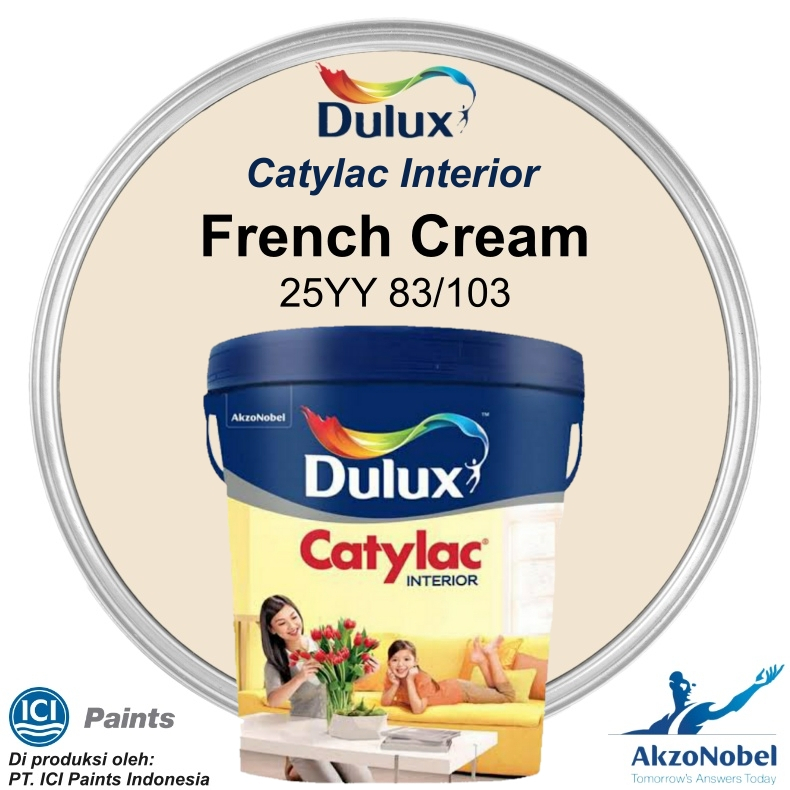 CAT DULUX CATYLAC INTERIOR 5 KG - FRENCH CREAM 25YY 83/103