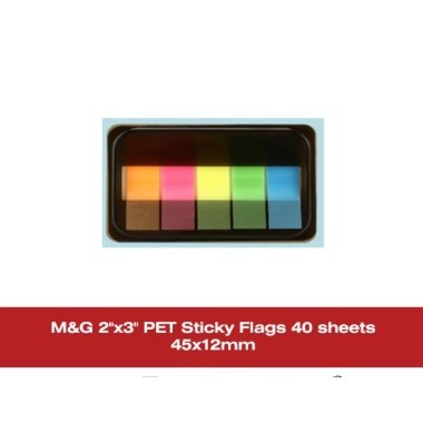

TBMO M&G 2X3` PET STICKY FLAGS 40S 45X12MM - 10012978/YD-980 / Sticky Note
