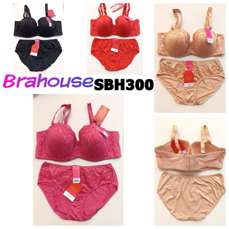 SBH300 bra jumbo set the brahouse halfcup 34C 36C 38C