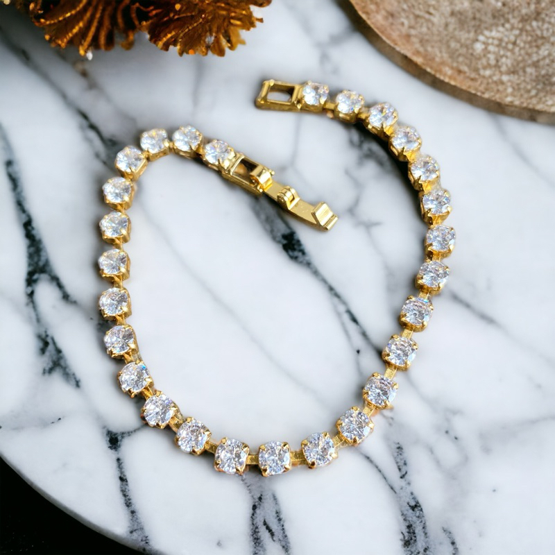 Gelang Batu Permata Tahan Karat. Model 005