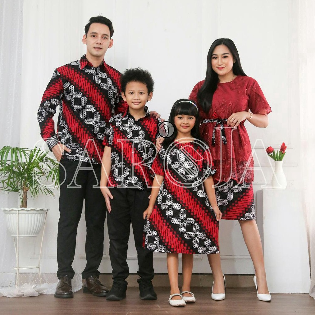 ✨SHOPEE MALL✨ Couple Eelina | Couple Rnb Brokat | Cople Dress Wanita | Couple Batik Natal | Sarimbit