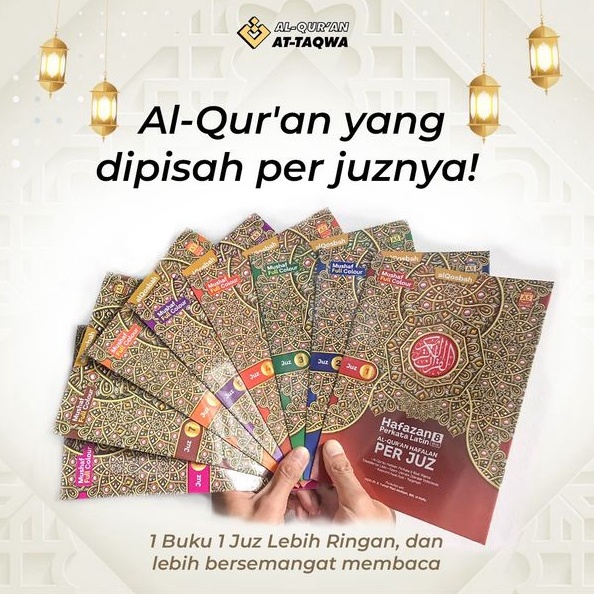 12.12 Product HOT At-Taqwa Alquran Per Juz A5 Hafazan Hafalan Per Kata Latin Quran Terjemahan 8 Blok