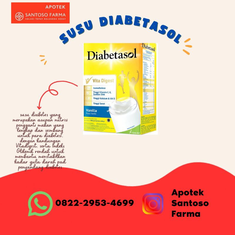 

susu diabetasol vanila 570gr
