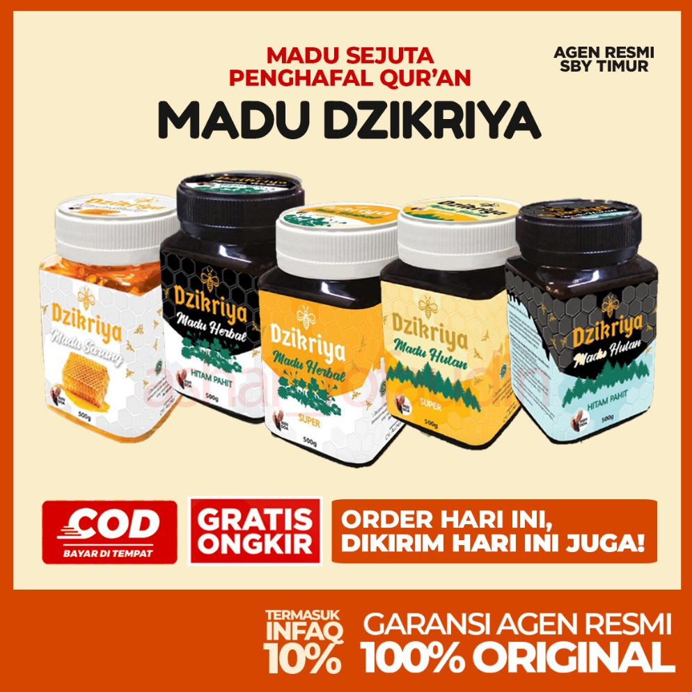 

Gr0sir Dzikriya Madu Herbal Hutan Super Hitam Manis Pahit Sarang Semua Varian 500GR Original Sale of Month