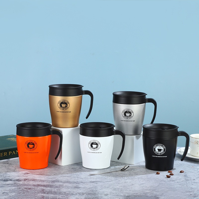 Termos /Kopi / Termos Gelas / Termos Coffee Botol Minum+Sendok Stainless Tahan Panas & Air Es Dingin