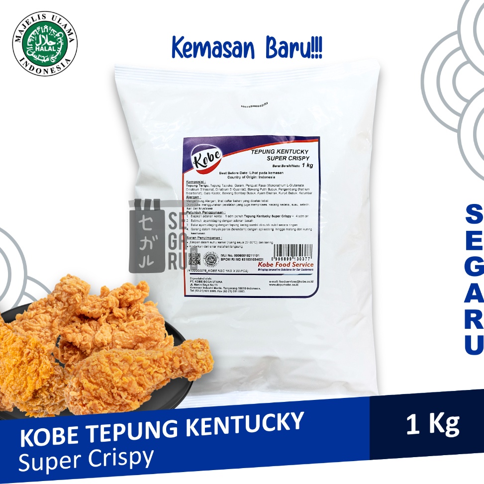

[✡O75\] KOBE Tepung Kentucky Super Crispy | Kobe Tepung Ayam Goreng Renyah 1Kg Shopee Sale
