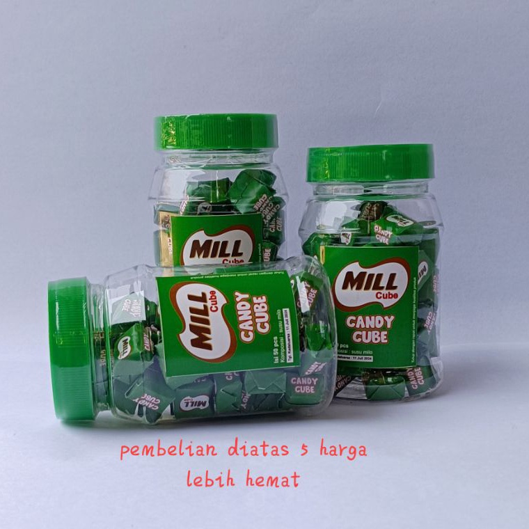 

Re4dy sto0ck GROSIR permen cube lokal mill cube isi 50 Stock Ada