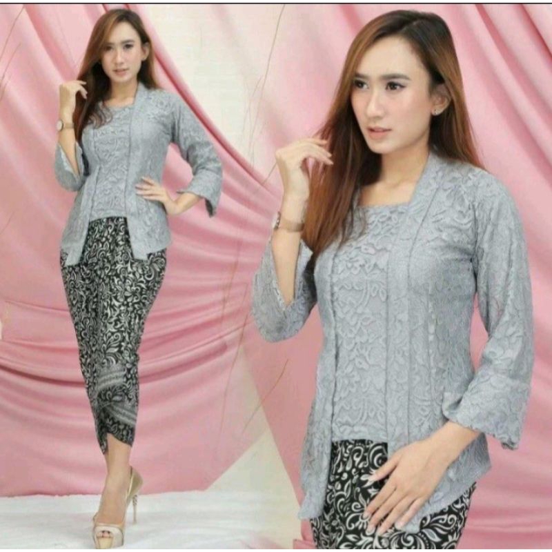 Atasan kebaya kutubaru modern / kebaya kutubaru / kebaya kutubaru polos / kebaya kutubaru brokat
