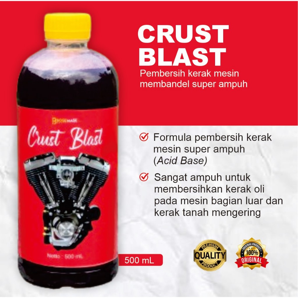 PEMBERSIH MESIN KENDARAAN SUPER AMPUH - CRUST BLAST