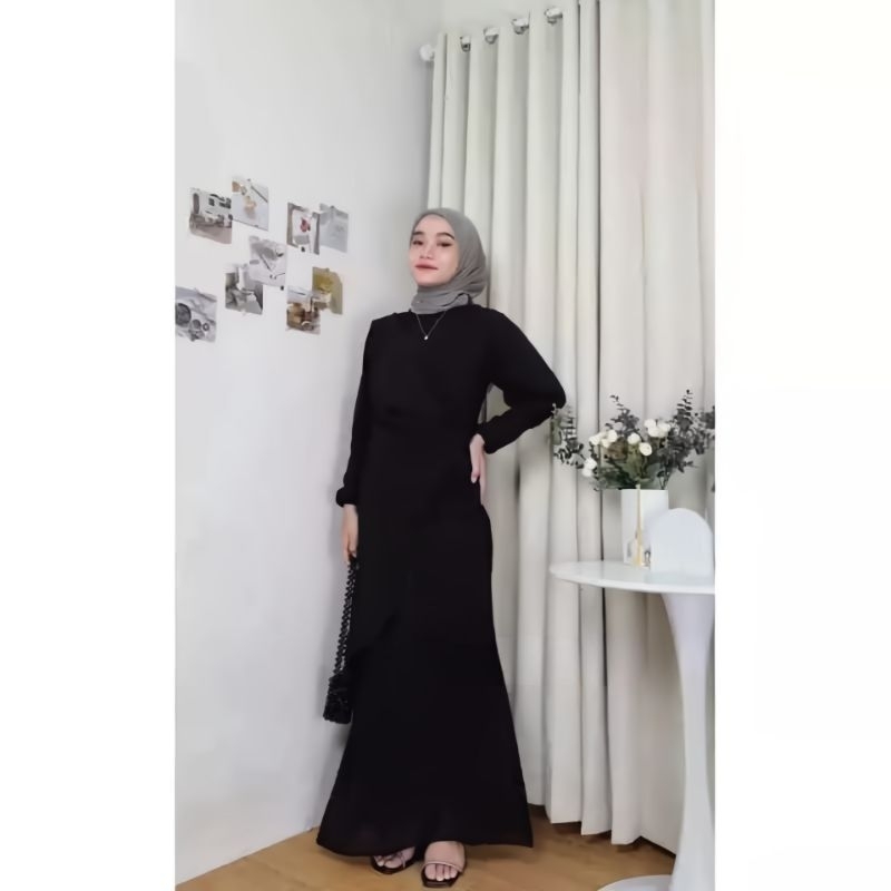 ( BEST SELLER) NEW DRESS BRIDESMAID MALAY ( ALLUNA MAXY) GAMIS PESTA MEWAH DAN ELEGAN / GAMIS MEWAH SIMPLE / DRESS CERUTY BABY DOLL ( READY STOK NO PO) BISA COD