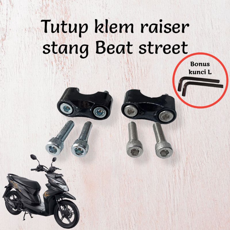 Tutup raiser klem stang honda Beat street