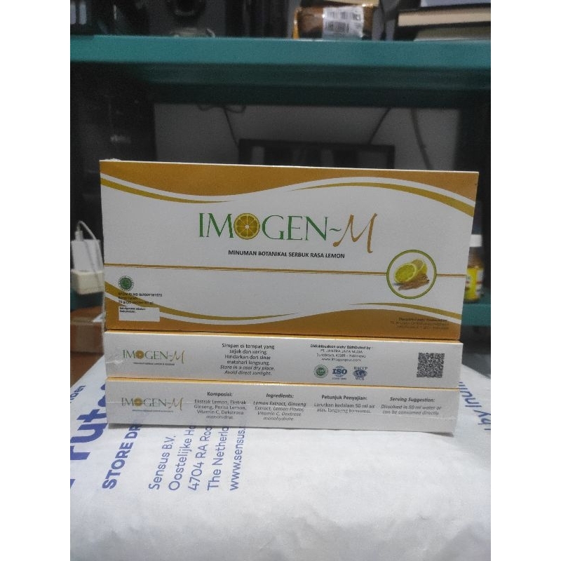 IMOGEN~M (minuman botanikal serbuk rasa lemon) per 10 sachet