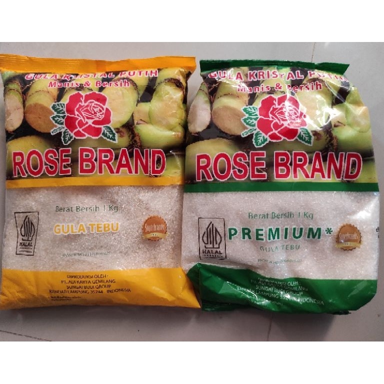 

[☠N41$] Gula Rose Brand 1kg dll gula pasir all varian Spesial Discount