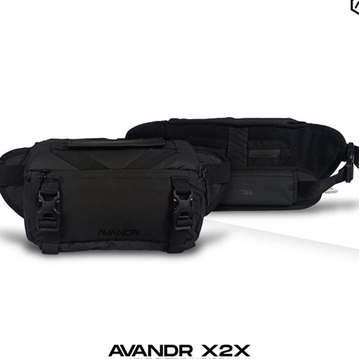 modelTipe YEU436 AVANDR X2X Black Matte Tas Selempang Pria Multifungsi Sling Bag Shoulder Bag