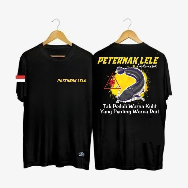 KAOS BUDIDAYA IKAN LELE PETERNAK LELE MOTIF KUNING