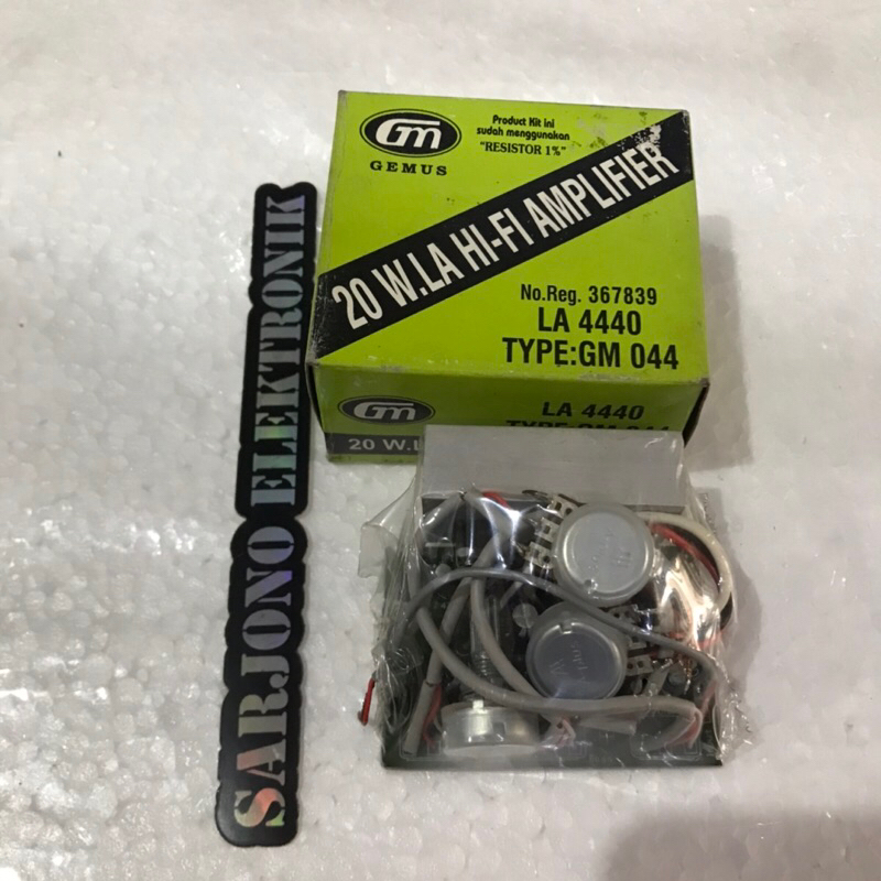 Kit amplifier DC 12V 2 stereo LA 4440 18W GM 045