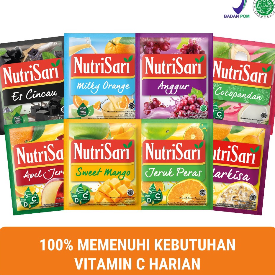 

BFTR8825 [PROMO SALE!!!] NutriSari 40 Sachet - Minuman Buah Vitamin C Vitamin D - Pilih Rasa di Varian (TIDAK BISA MIX RASA)