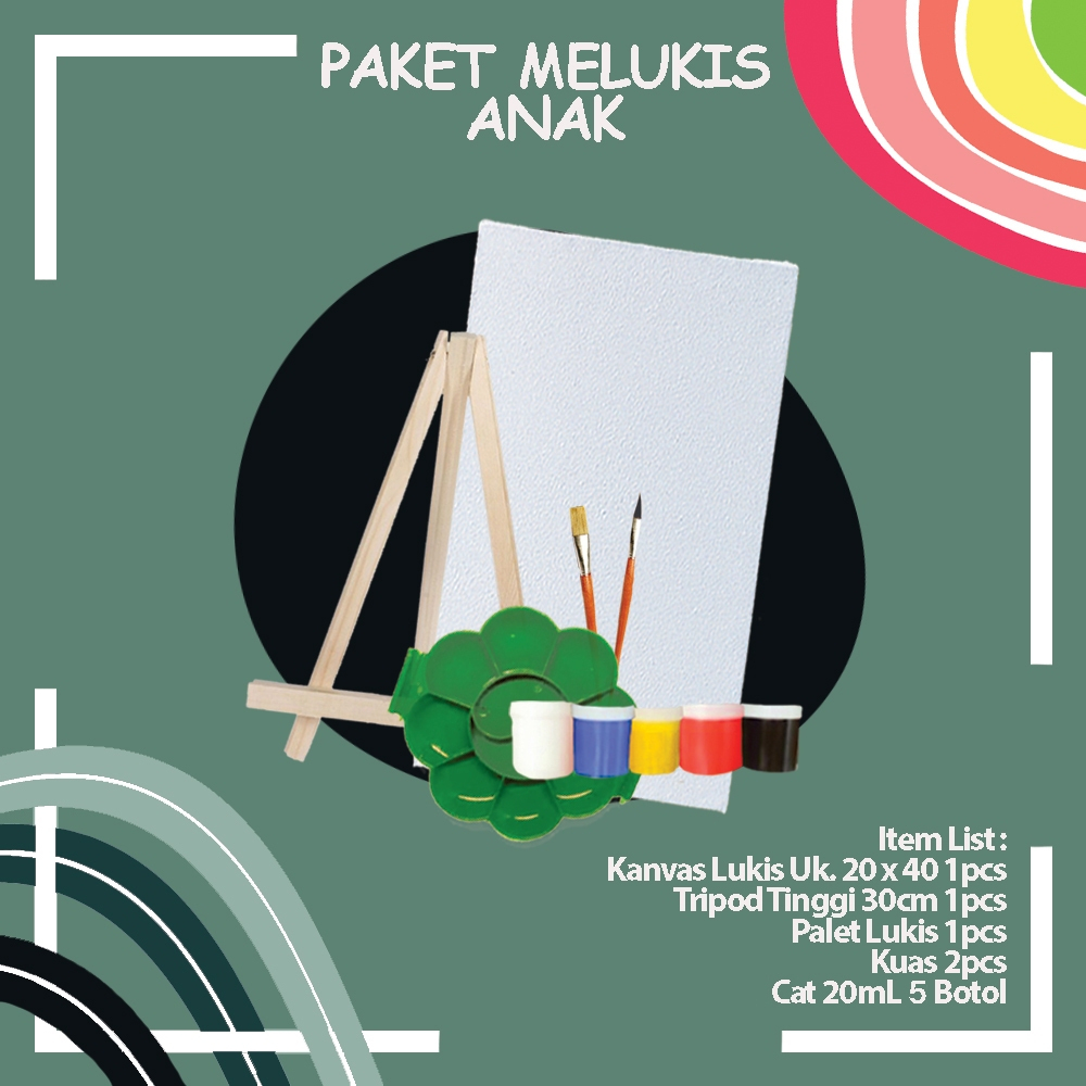 

Paket Melukis Kanvas Lukis Komplit Ukuran 20 x 40cm Murah dan Berkualitas