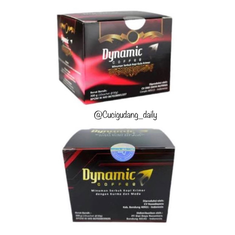 

DYNAMIC COFFEE KOPI DYNAMIC HARGA 1 BOX 10 SACHET 100% ORIGINAL PRODUK