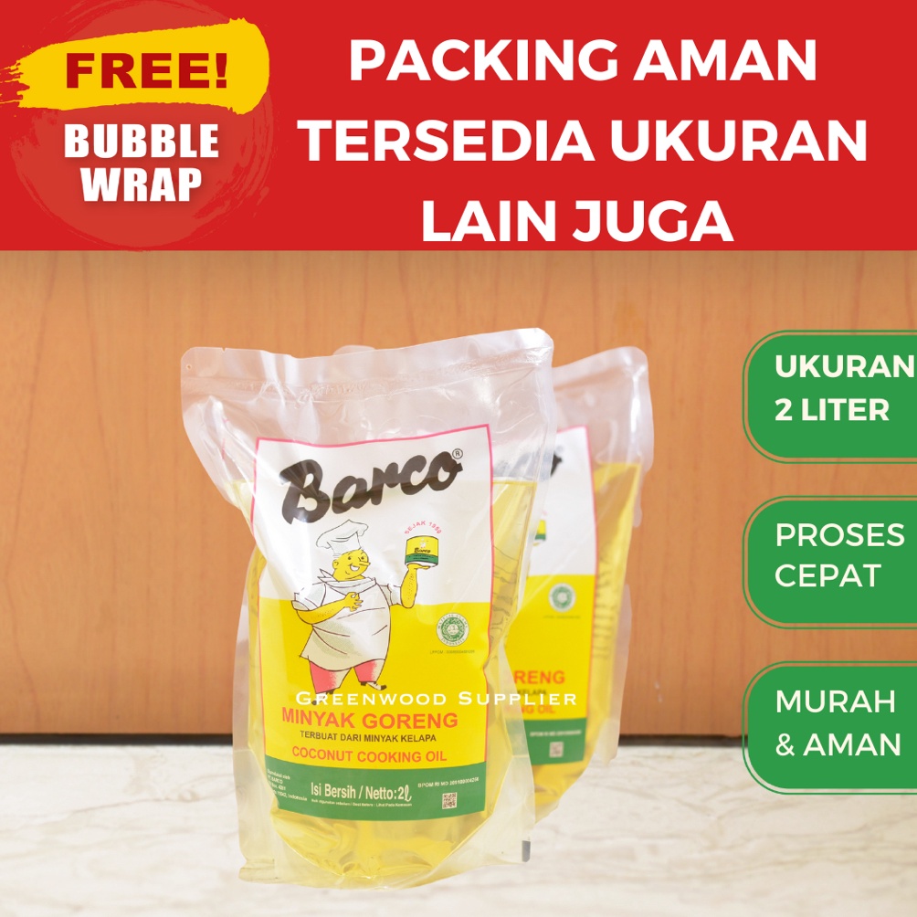 

[♢G90➤] Barco Minyak Goreng Kelapa / Coconut Oil - 2 Liter Scrooling