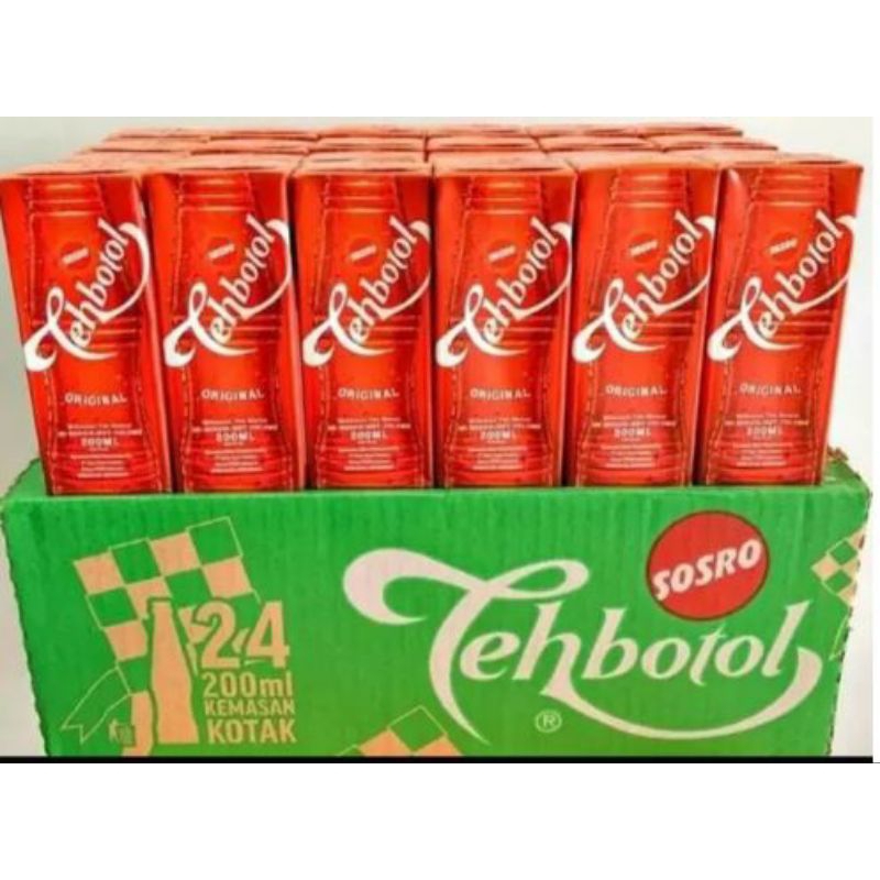 Teh botol kotak 200 ml  1 dus