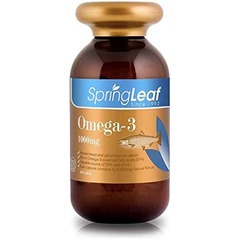 Omega 3 SpringLeaf Salmon Fish Oil Natural 1000mg 200kapsul