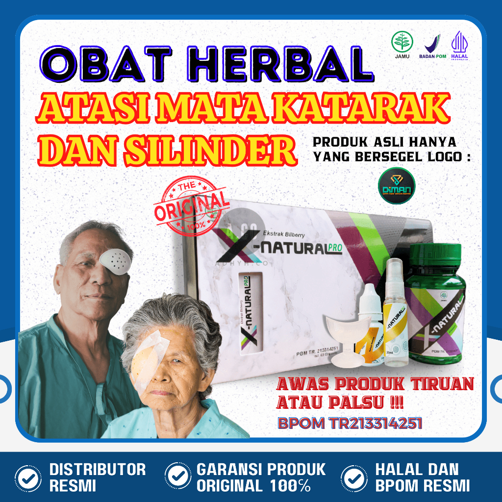 Obat Tetes Mata Katarak dan Silinder Tanpa Operasi Paling Ampuh X Natural Pro