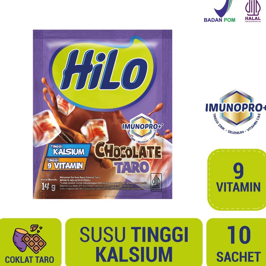 

DZLB4439 Terlaku... Hilo Chocolate Taro 10 sachet - Minuman Serbuk