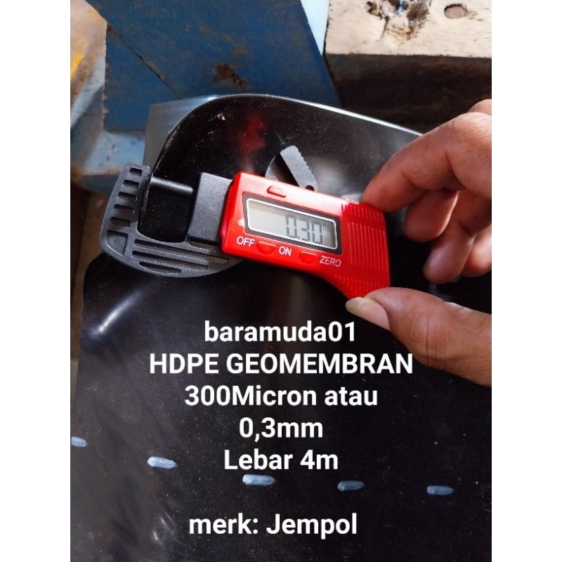 HDPE GEOMEMBRAN 300Micron Kualitas terbaik Lebar 4m