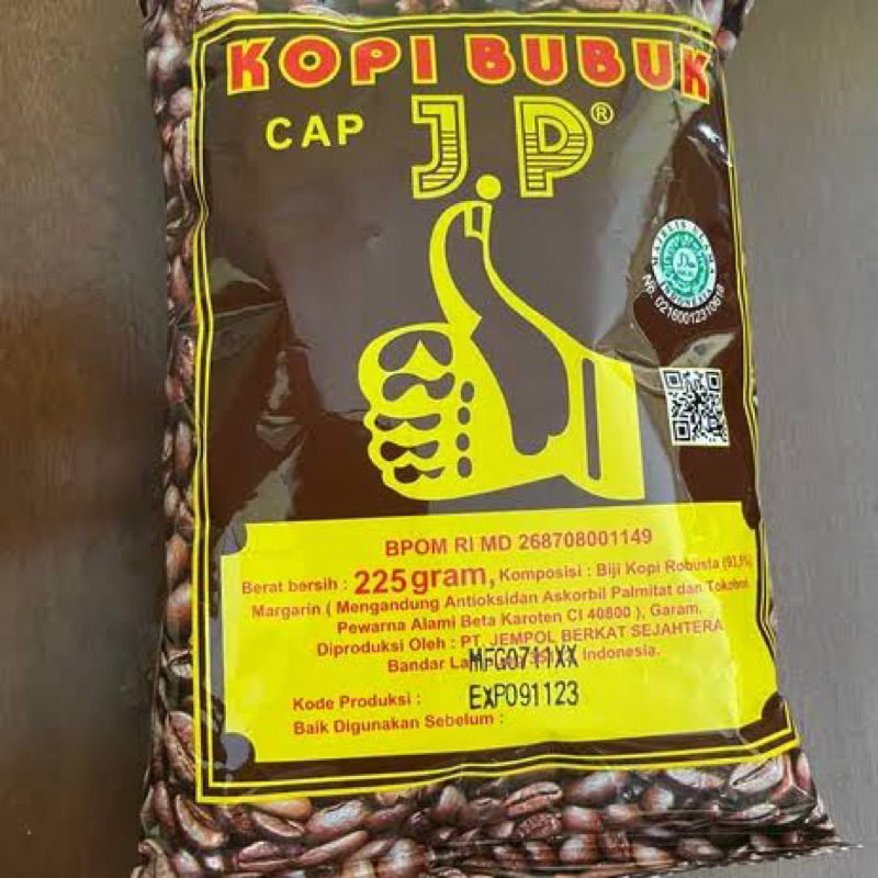 

KOPI CAP J.P (JEMPOL) ASLI LAMPUNG 225 gram