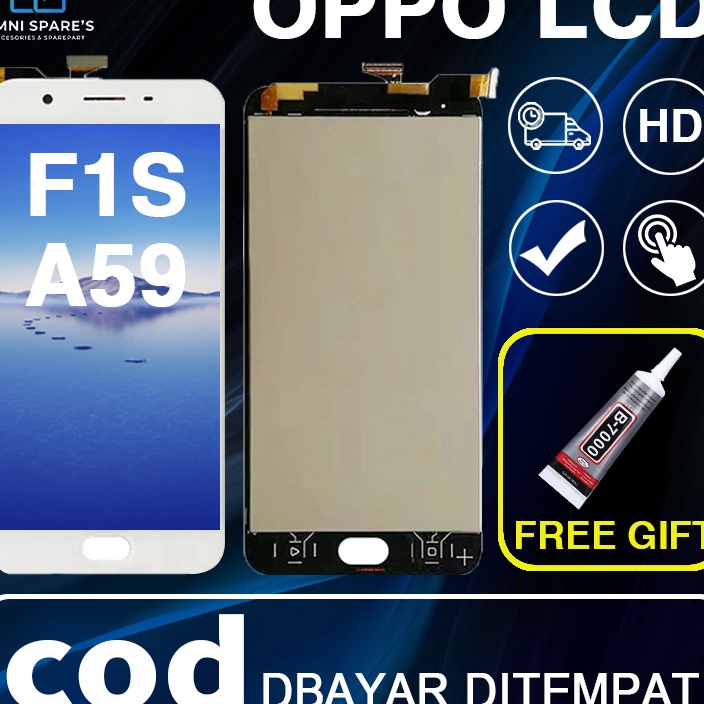 LRKN5039 TEBUS MURAH 【ORIGINAL】LCD OPPO F1S A59 Fullset Original Layar hp Touchscreen Sentuh Versi T
