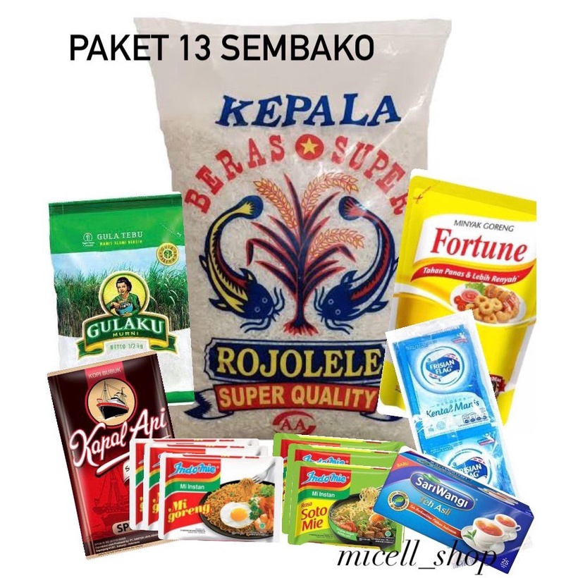 

Grosiran Murah PAKET 13 PAKET SEMBAKO SUPER MURAH gas !!