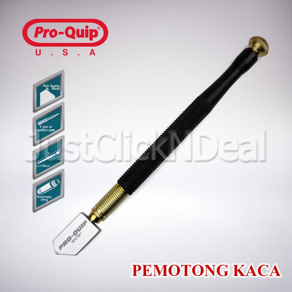 

PROQUIP Pisau Potong Kaca 178 mm Heavy Duty Glass Cutter