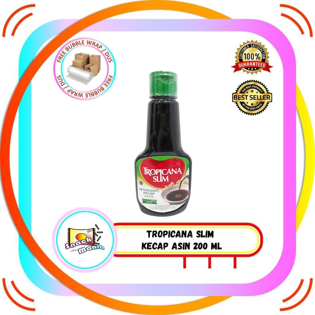 

Tropicana Slim Kecap Asin 200 ml Salty Soy Sauce Sugar Free