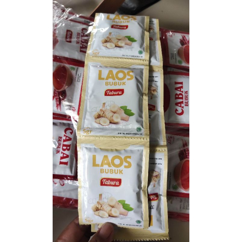 

Tabura Laos bubuk 1 renceng 5gram x 12pcs / Laos halus murah