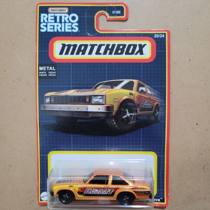 MATCHBOX 1979 CHEVY NOVA / RETRO SERIES [ ORANGE ]